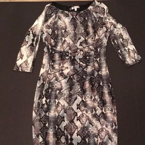 Jennifer Lopez Snakeskin Print Dress